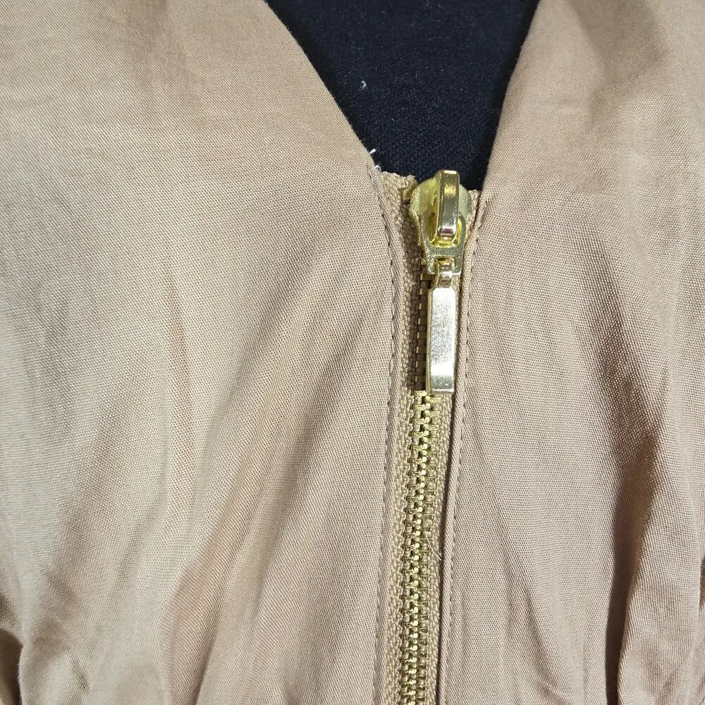 NWT Anthropologie Tommie zip-front midi dress. Size XL. Ret. $178. 100% Cotton - Picture 9 of 11